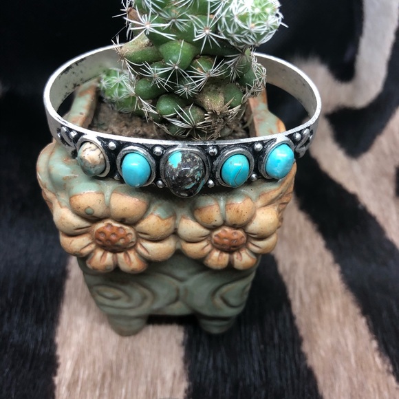 💠 Natural Stone Cuff Bracelet Fashion Jewelry - Picture 5 of 10